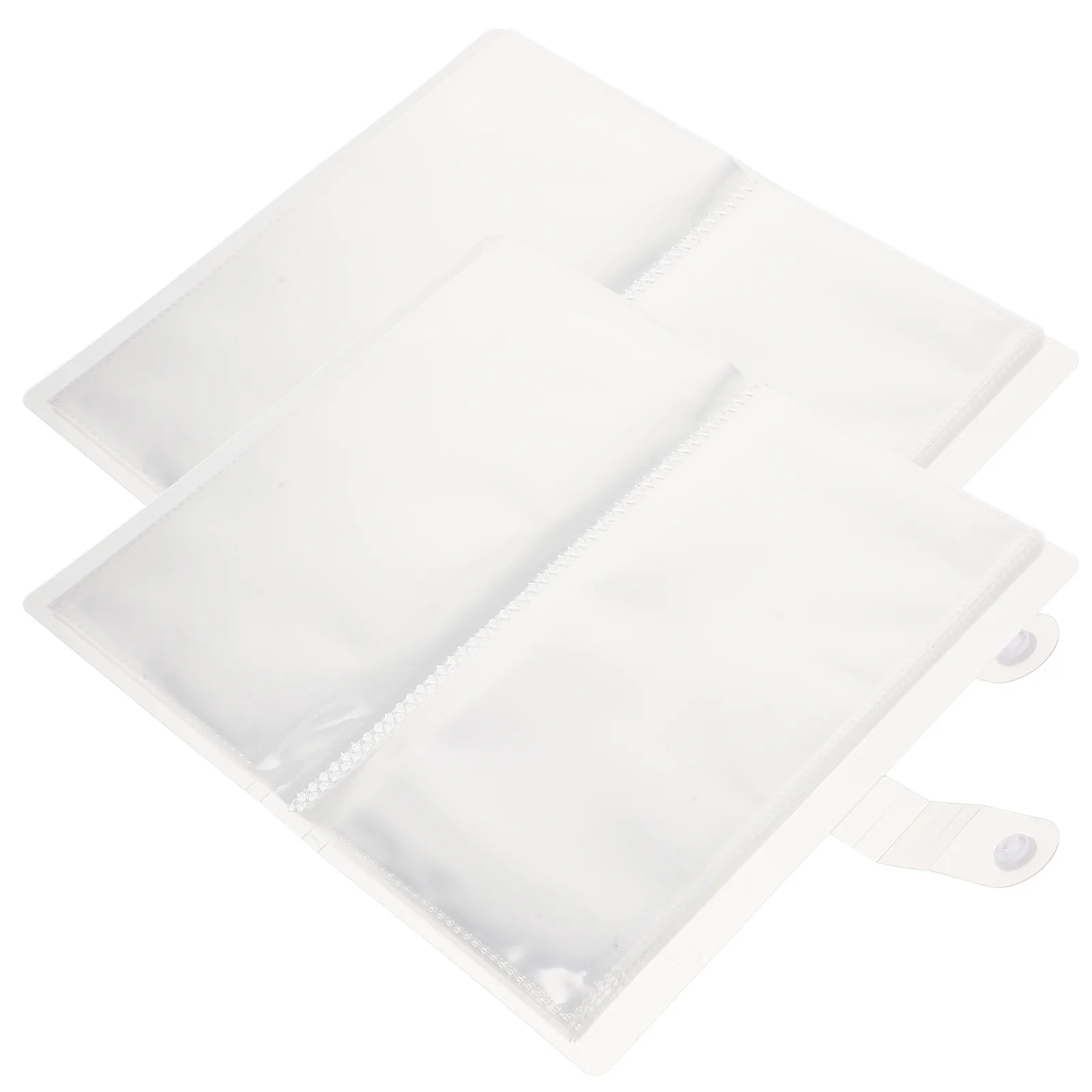 

2pcs Tickets Storage Holder Transparent Plastic Album For Travel Movie Concert Souvenir Collection Dust-Proof Photo Organizer