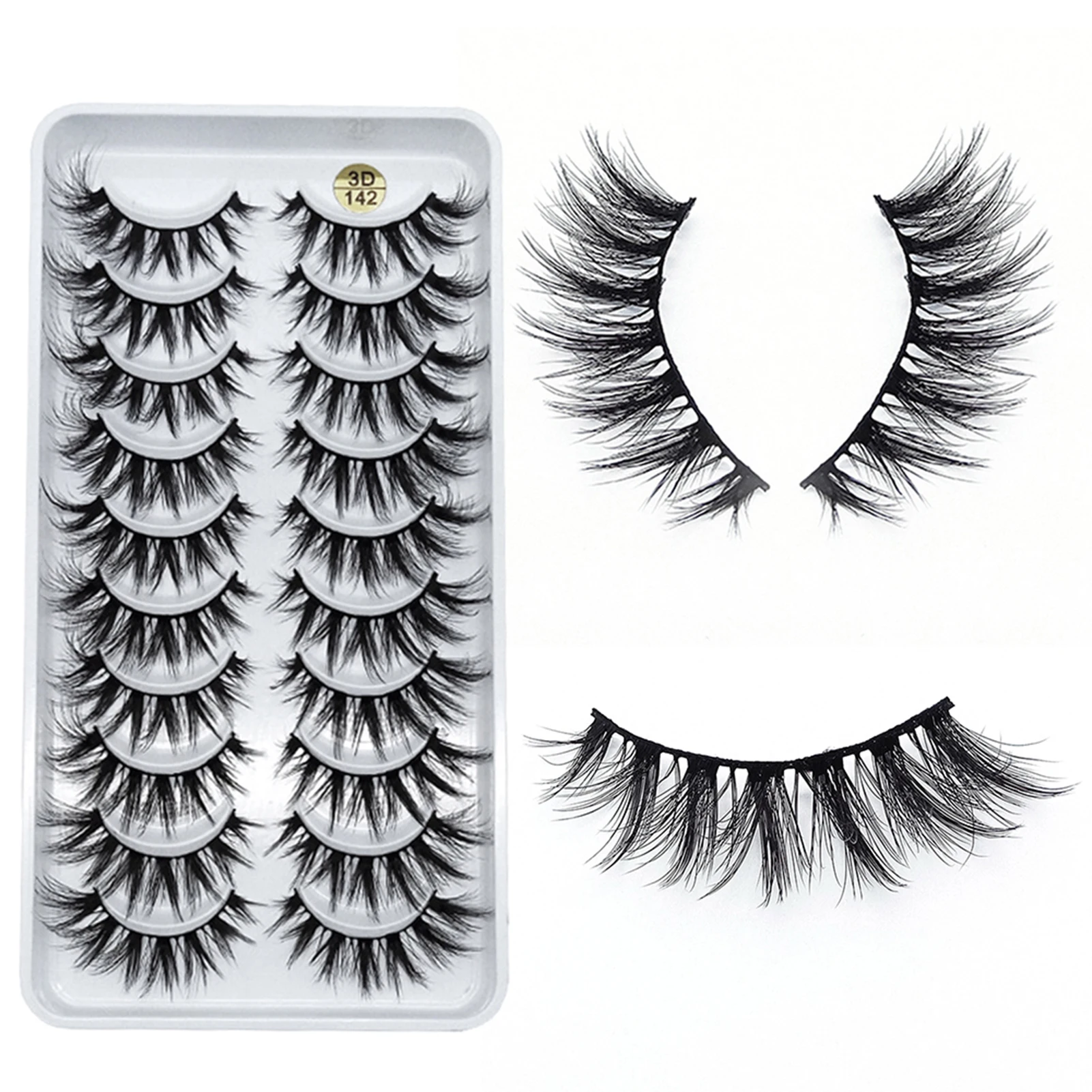 Natural 3d Fluffy Eyelashes Not Cause Damage To The Skin At All Easy Carrying When You Work Or Travel Or On A Business Trip