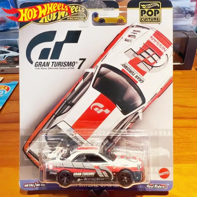 

Hot Wheels 1/64 Hdx63-C Pop Culture Series Nissan Gt-R Nismo Gt3 Skyline Gt-R (Bnr34) Model Diecast Vehicle Collect Kid Toy Gift