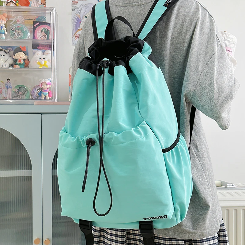 Estudante coreano mochila escolar de grande capacidade sacos de escola para meninas adolescentes bonito mochila feminina marca saco de livro mochila de náilon