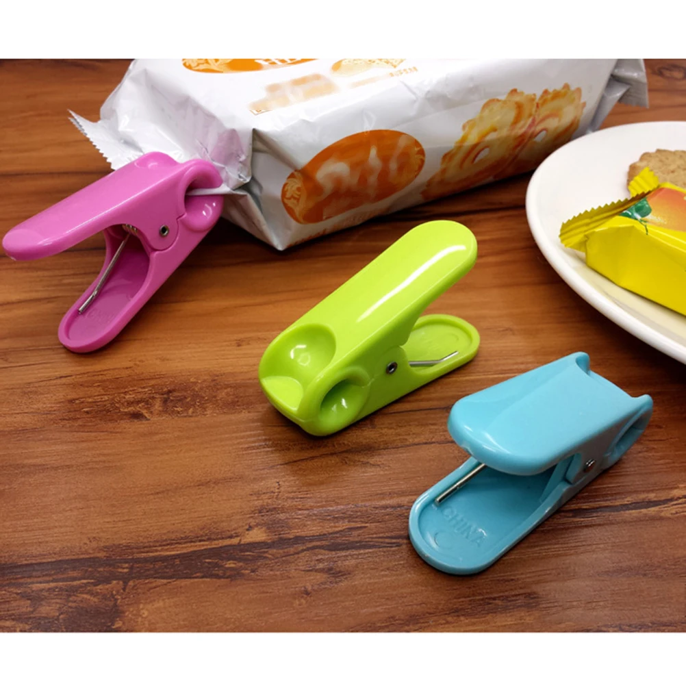 

10 Pcs Sealing Clip Food Sealer Snack Bag Clips Snacks Crisp Packet Pegs Sealed