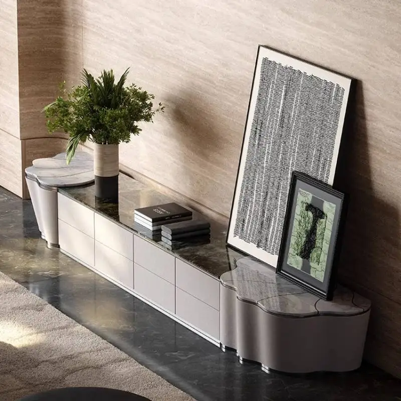 Classic Nordic Tv Cabinet Drawers Storage Gray Designer Modern Tv Cabinet Living Room Luxury Fernseher Tisch Furniture Home