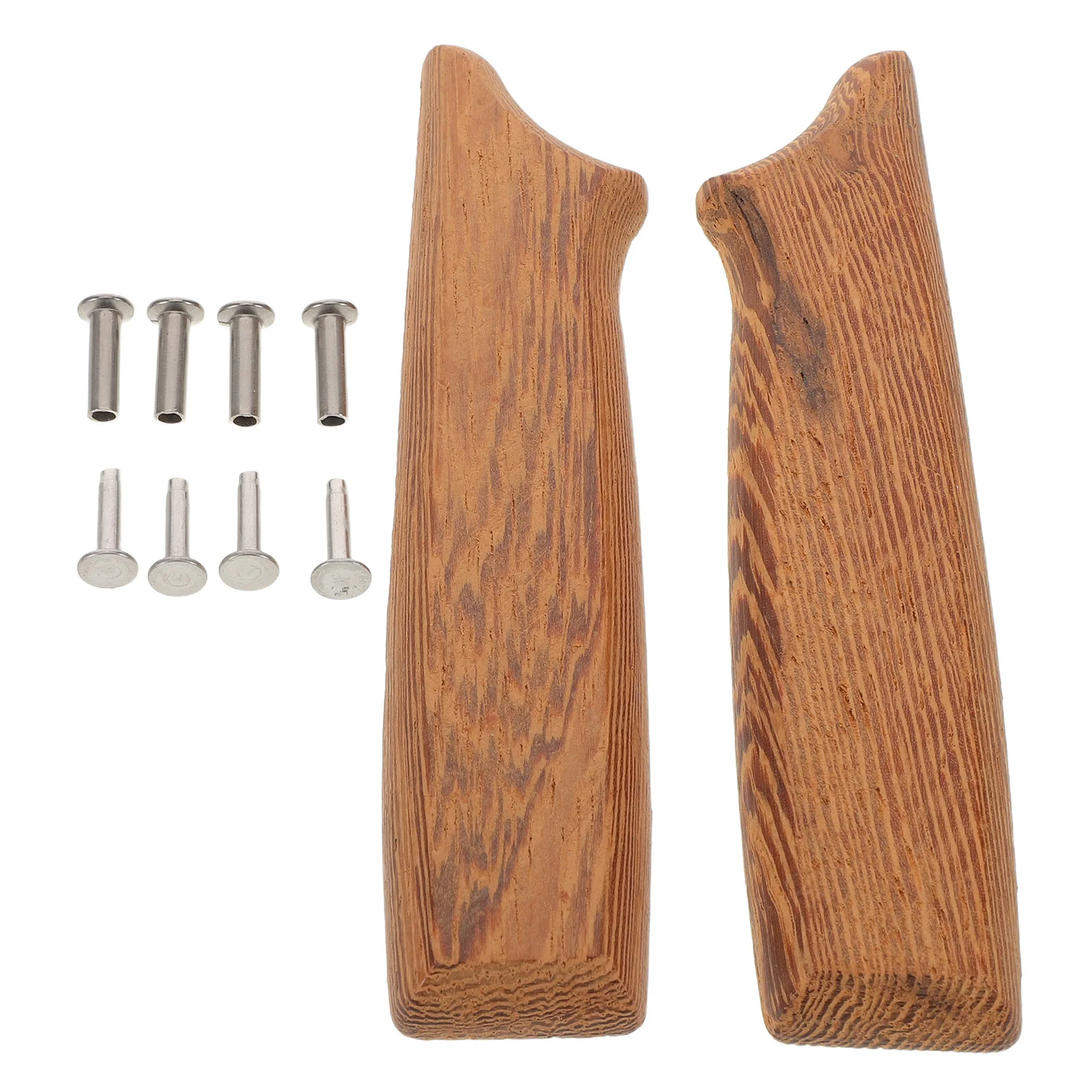 

Wooden Knife Handle Replacement - Ergonomic Solid Wood Grip for Chef Knife - Non-Slip Kitchen Cutter Handle Repair Part -