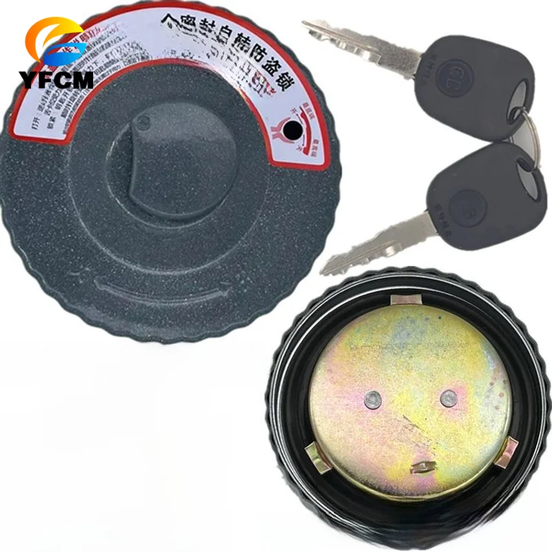 Excavator Parts Self-Turning Fully Sealed Anti-Theft Fuel Tank Cap for Sinotruk Dongfeng Shacman Auman Jiefang Truck