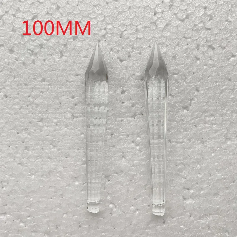 

100mm 10units Clear Crystal Multifaceted Icicle U-drop Prism Chandelier Drop Pendant Lighting