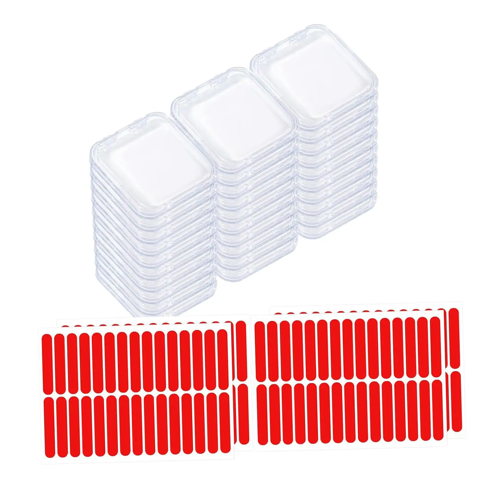

30x Press on Nail Box Display Holder Small Compact Versatile Nail Packing Box
