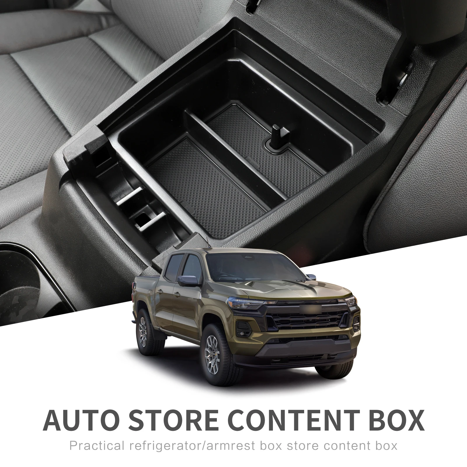 

Box Car Tray Organizers Accessories Tidying for Chevrolet Chevy Colorado 2023 2024 GMC Canyon Center Console Armrest Storage