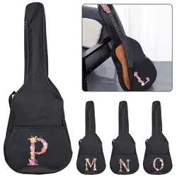 Acoustic Guitar Case 31-41 Inch Guitar Bag Electric Guitar Balck Waterproof Oxford Cloth Carrying Bags Pink Letter Print Series