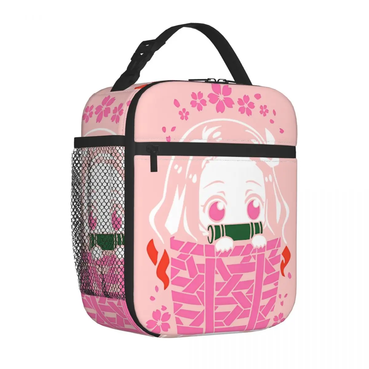 

Nezuko Kawaii Insulated Lunch Bags Portable Demon Slayer Lunch Container Thermal Bag Tote Lunch Box Work Picnic Bento Pouch