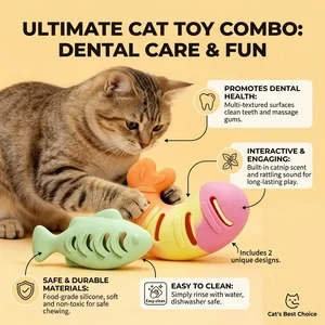 2 pieces of slow-food cat snack distribution toys, suitable for indoor teeth cleaning and chewing toys with slow-food system