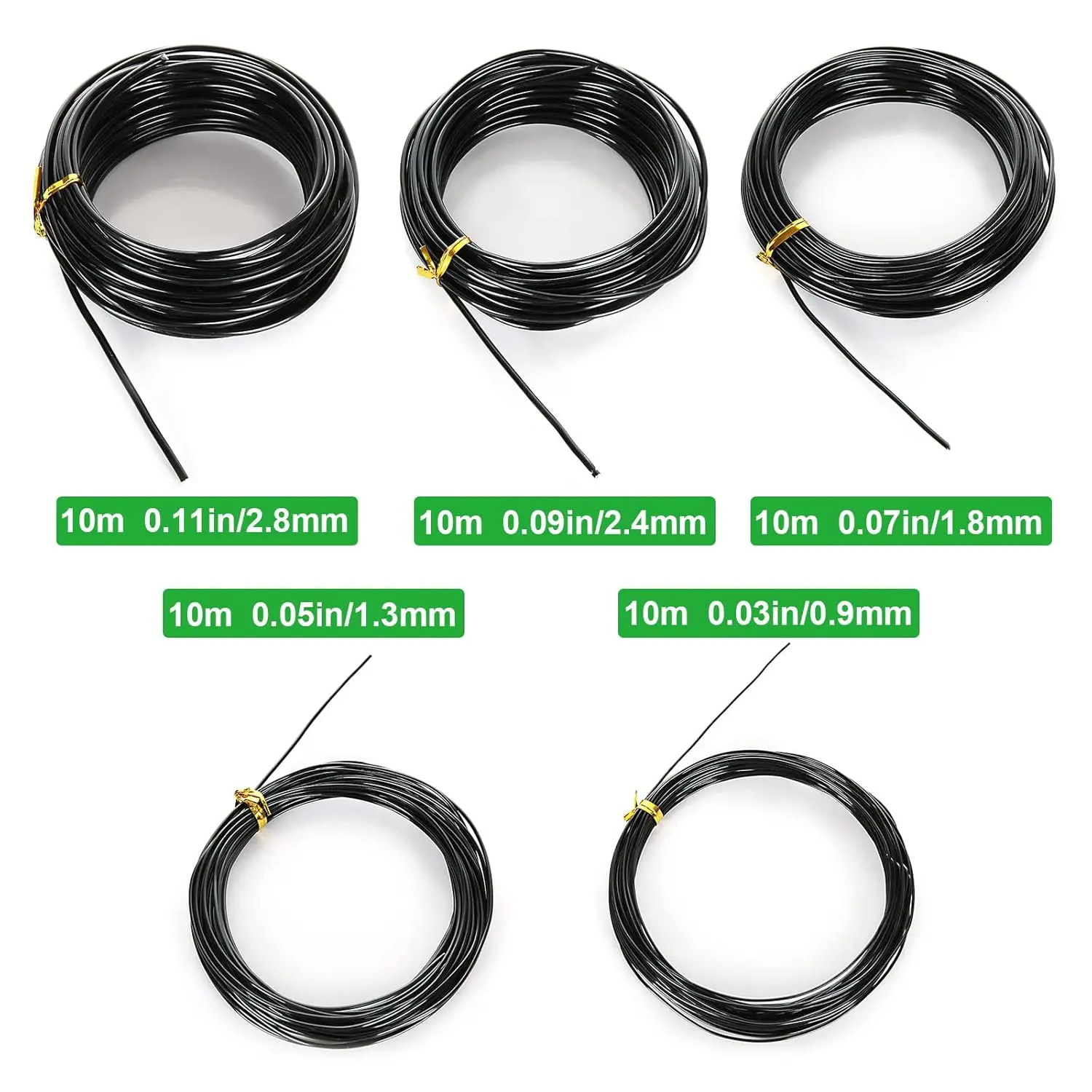 Bonsai Wire Plant Support Anodized Aluminum Bonsai Training Wire for Plant Shaping Garden Accessories 1/1.5/2/2.5/3/3.5mm - view 4