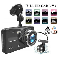 Car DVR WiFi Full HD 1080P Dash Cam Dual Lens Rear View Video Recorder Black Box Auto Vehicle Camera Dashcam GPS Car Accessories