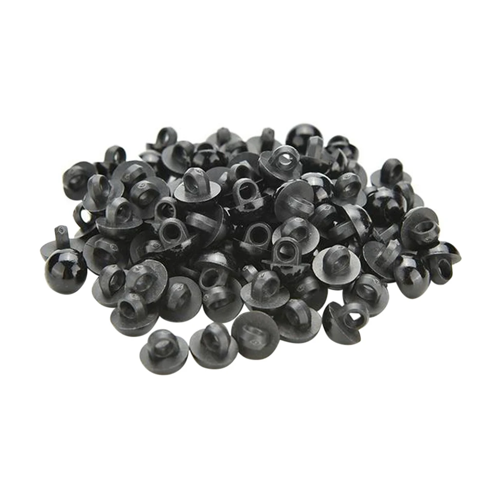 

100 Pcs Mushroom Buttons Making Supplies Eyes Accessories Sewing Beads Round