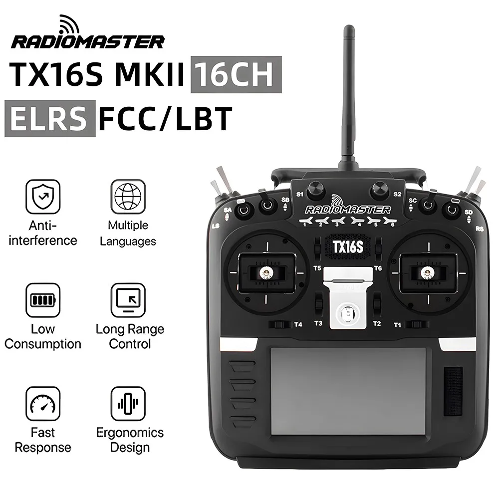 

Fpv Fpv Radiomaster Tx16s Mkii 16ch Rc Transmitter Hall V4.0 Gimbal Elrs Lbt Fcc Tx Remote