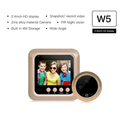 Videocitofono campanello sistema di sicurezza smart wireless WiFi elettronico cat eye color camera promemoria visitatore sveglia bidirezionale