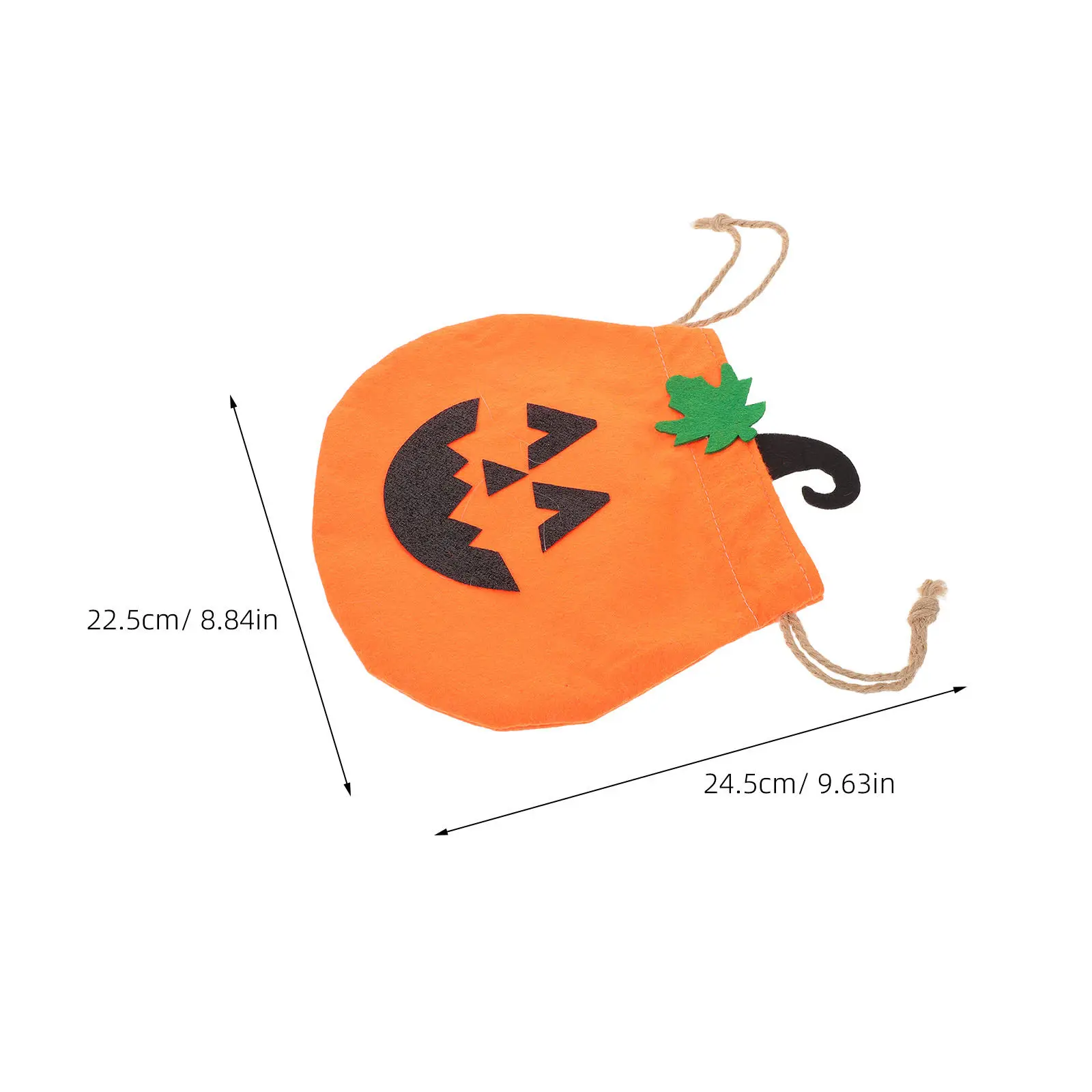 6Pcs Halloween Candy Bags Pumpkin Treat Bags for Toddlers Reusable Trick Or Treat Tote Lightweight Pumpkin Shaped Goodie Bag