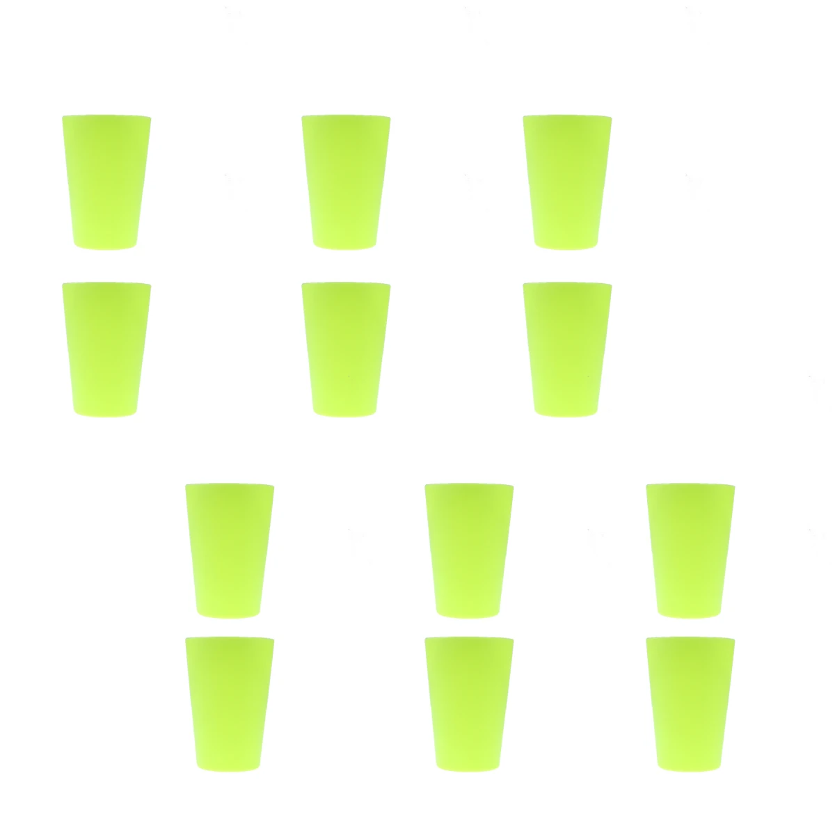 

12 Pcs Reusable Plastic Drinking Cups Stackable Beer Water Party Home Restaurant Disposable Tableware