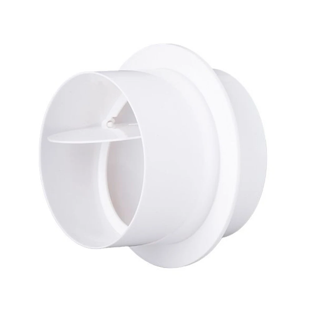 Válvula de retención para ventilación de baño, accesorio práctico redondo de PVC, blanco, 110mm, 120mm, 150mm, 80mm