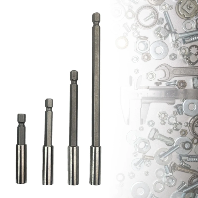 1/4Inch Quick  Shank Release Magnetic Electric Screwdriver Extension Bit Holder Extension Rod Connector Tools