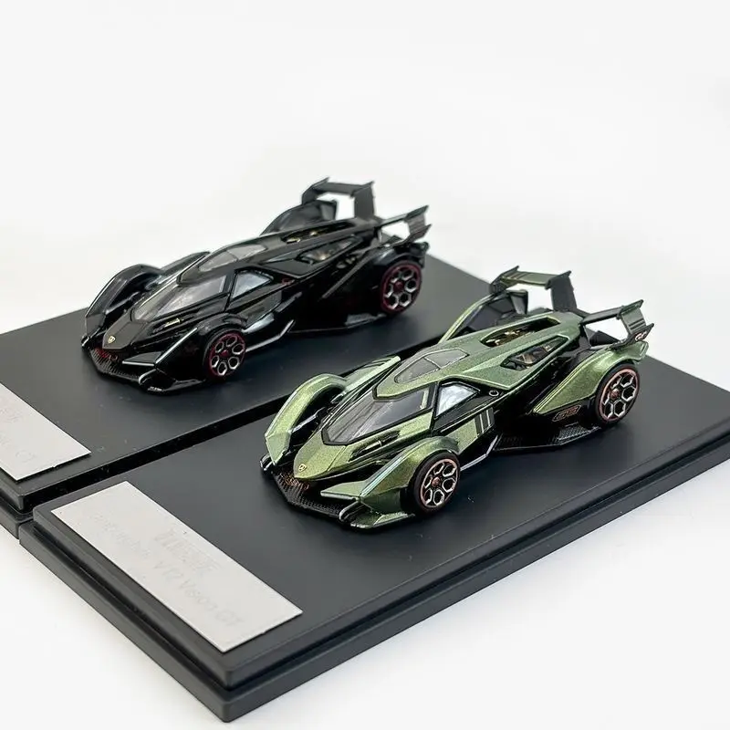 LMF1:64 Lamborghini V12VGT Concept Car Modello di auto di simulazione in lega Modello di auto da collezione in miniatura