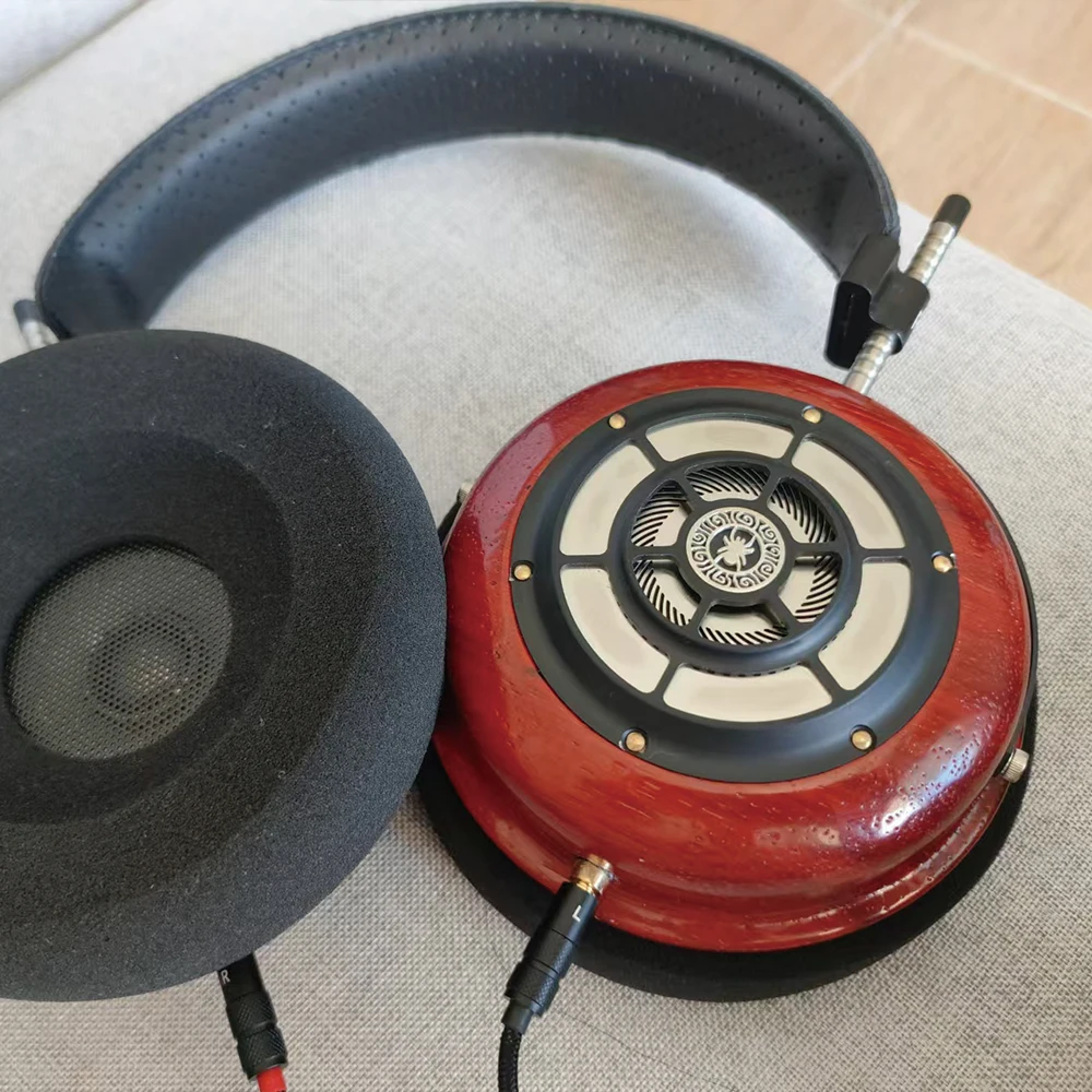 ELFINEAR Kit de carcasa de accesorios para auriculares, auriculares para juegos con cable sobre la oreja, Padauk de madera maciza, Kit DIY de alta gama para audiófilos