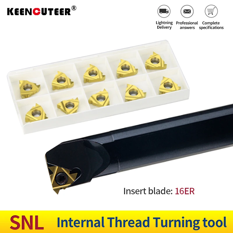 SNL0013M16 SNL0016Q16 SNL0020R16 SNL0025S16 internal thread turning tool counter handle matching 16ER carbide blade CNC tool