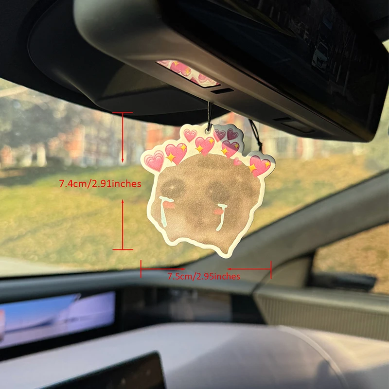 Sad Hamster、A Cute Animal Design Berlin Girl Scent (Luxury Perfume Series) Car Air Freshener Pendant Lasts for 90 Days, Natural Material Aromatherapy, Same Luxury-Grade Fragrance Used in Five-Star Hotel Lobbies Worldwide