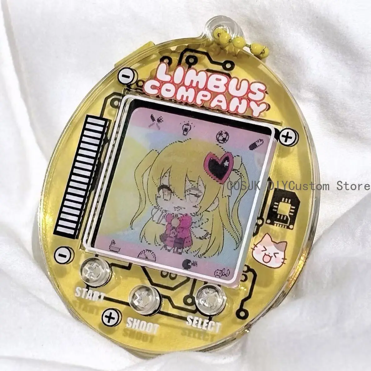 Cute Limbus Company Don Quixote Ishmael Faust Gregor Heathcliff Kawaii Tamagotchi Keychain Acrylic Bag Charm Pendant Decor Gift
