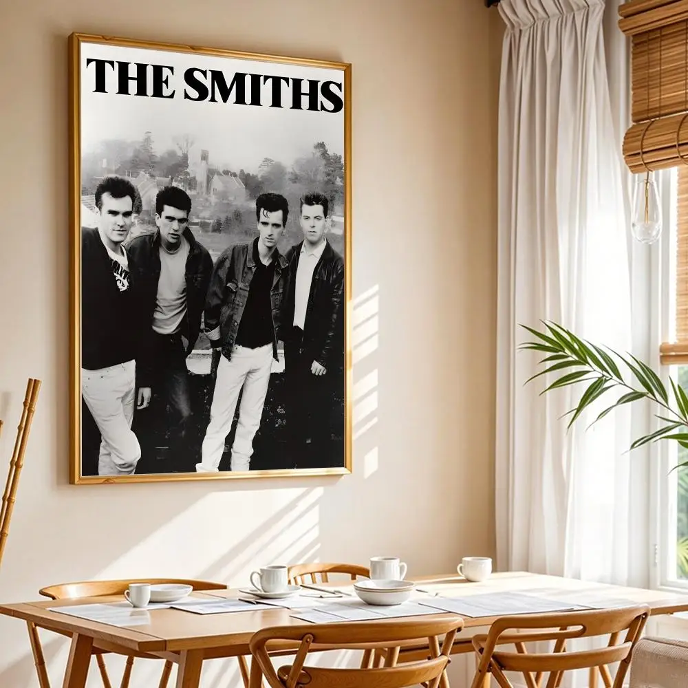British Rock Band The Smiths Painting Calligraphy Canvas Poster Wall Art Aesthetic Home Decoration for Living Room