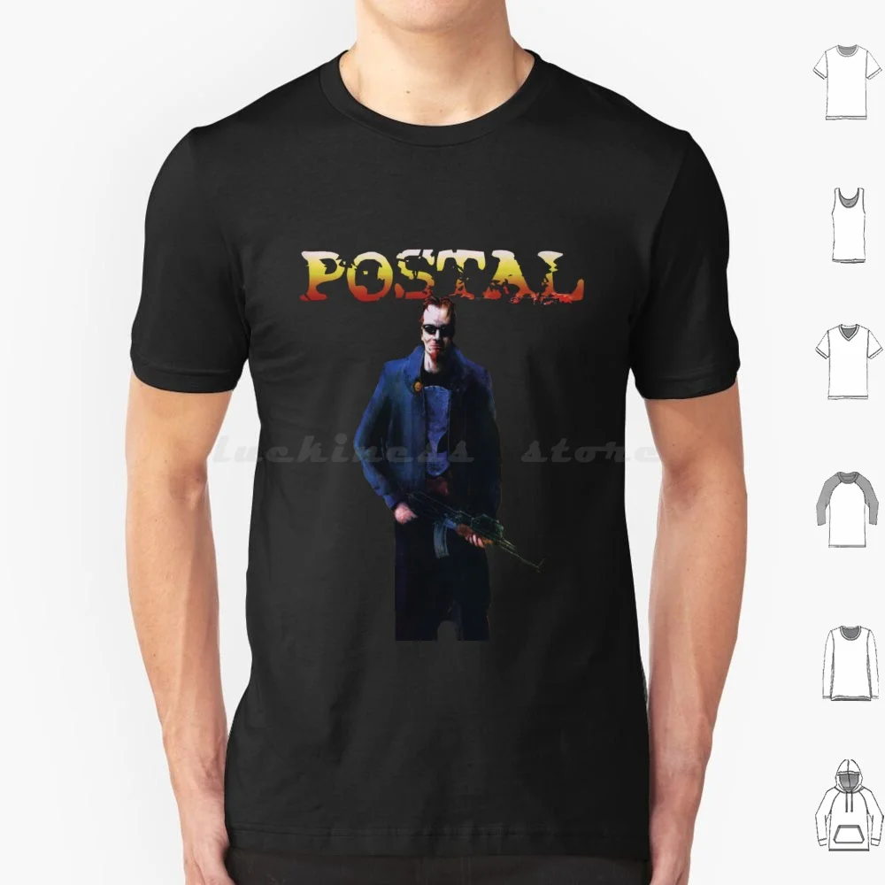 Postal-Postal Dude T Shirt Big Size 100% Cotton