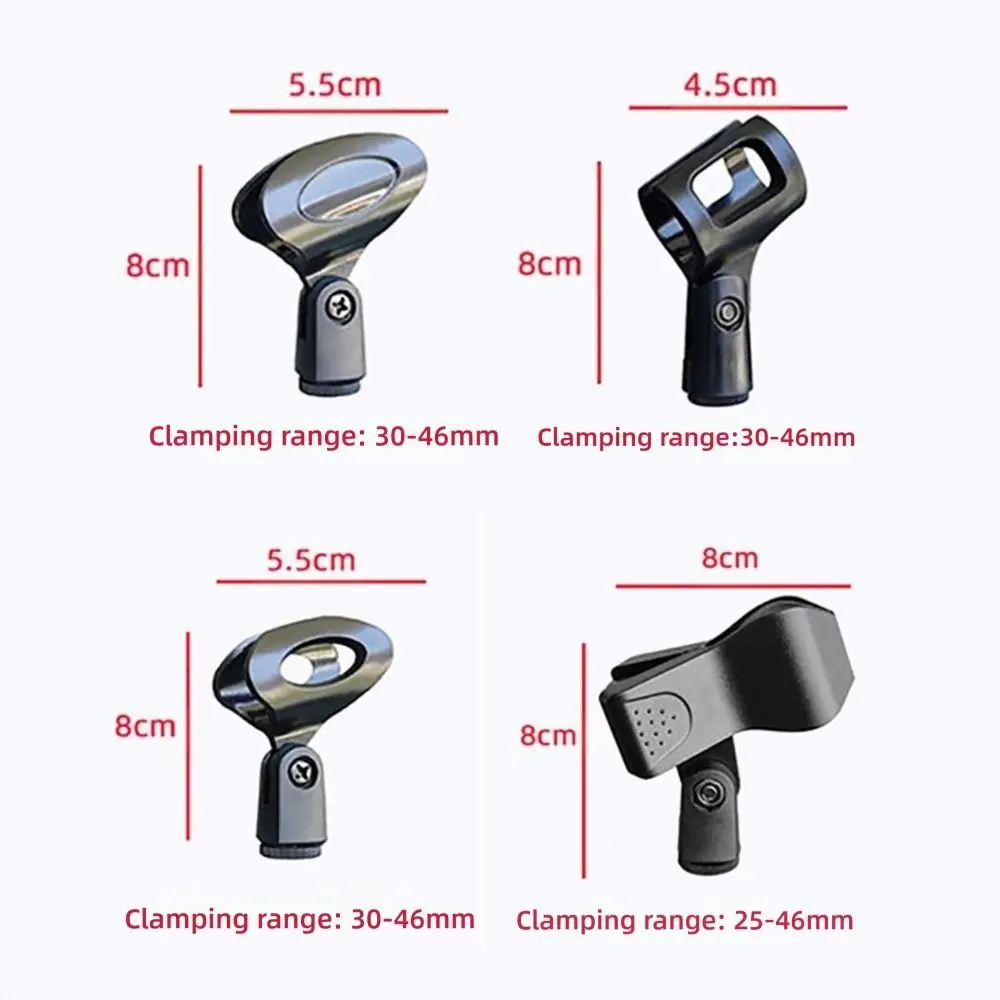 Clip per microfono universale Girevole Durevole Supporto per microfono Accessori per microfono portatile Microfono wireless/cablato