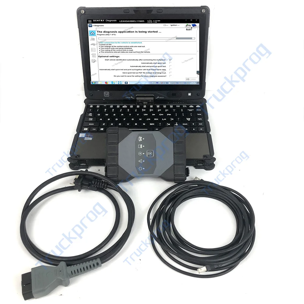 

Getac V100 Laptop MB Xentry das wis MB Star Connect C6 Doip pk Mb Star C4 c5 Multiplexer For ben-z car truck diagnostic tool