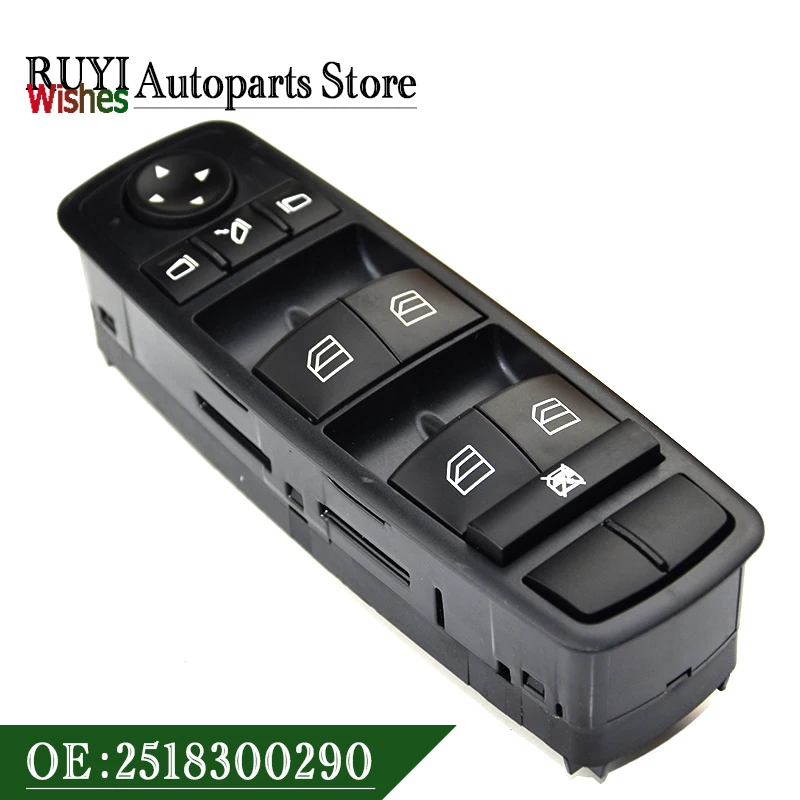 A2518300290 Front Left Power Window Switch 2518300290 For Mercedes-Benz W164 GL320 GL350 GL450 ML320 ML350 ML450 ML500 R320 R350