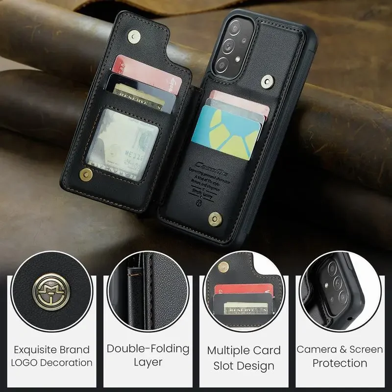 A52 A53 A54 A51 A33 A23 A24 A14 A13 A50 Case For Samsung Galaxy S23 S22 S21 S20 Ultra Plus S20 Fe Flip Leather Phone Cases