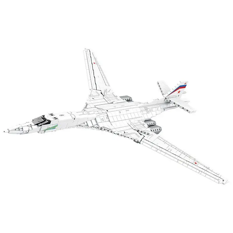 

Reobrix 33036 RU Tu-160, стратегический бомбардировщик, строительный блок, белый лебедь, истребитель, кирпич в сборе, образовательные детские игрушки, Рождественский подарок
