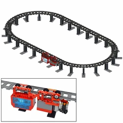 Tracks City RC Technical Suspended Train Model MOC Building Blocks with PF Kit Plastic Monorail Creative Assembly Bricks Kid Toy