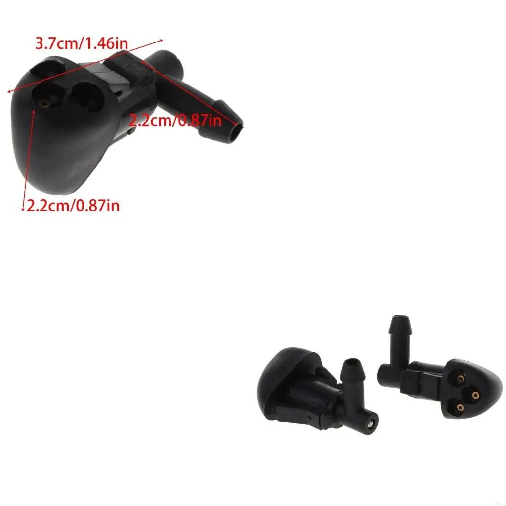 

2pcs 3-луночный автомобиль передний ветровый стекло.