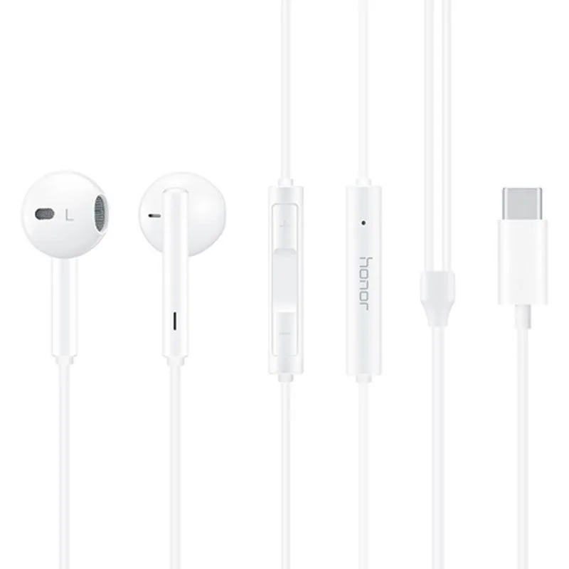 Honor Headphone Usb Type C Earphone For Honor 20 50 60 70 80 90 Pro Lite X8 X9 a b Magic 6 5 4 Noise Canceling Earbuds Headset