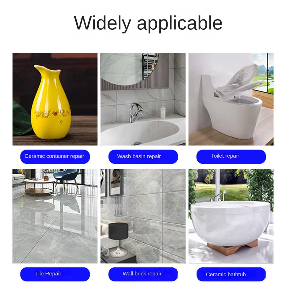 1/3/5PCS Ceramic Tile Repair Agent Tile Grout WTile Grouall Mending Agent Strong Adhesive Quick-drying Floor Tile Gap Glaze