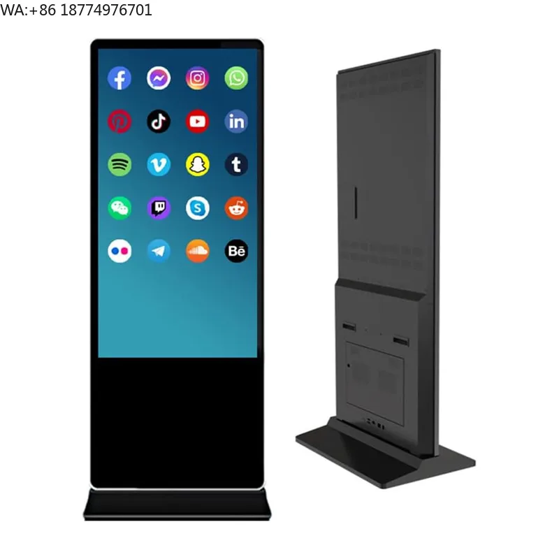 

43 49 55 65 Inch HD Touch Screen LCD Kiosk Indoor Advertising Player for Subways Poster Display with 4K Quality