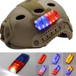 Ricarica USB casco tattico di sicurezza lampeggiante attrezzatura da esterno caccia escursionismo ciclismo lampada segnale di sopravvivenza luce