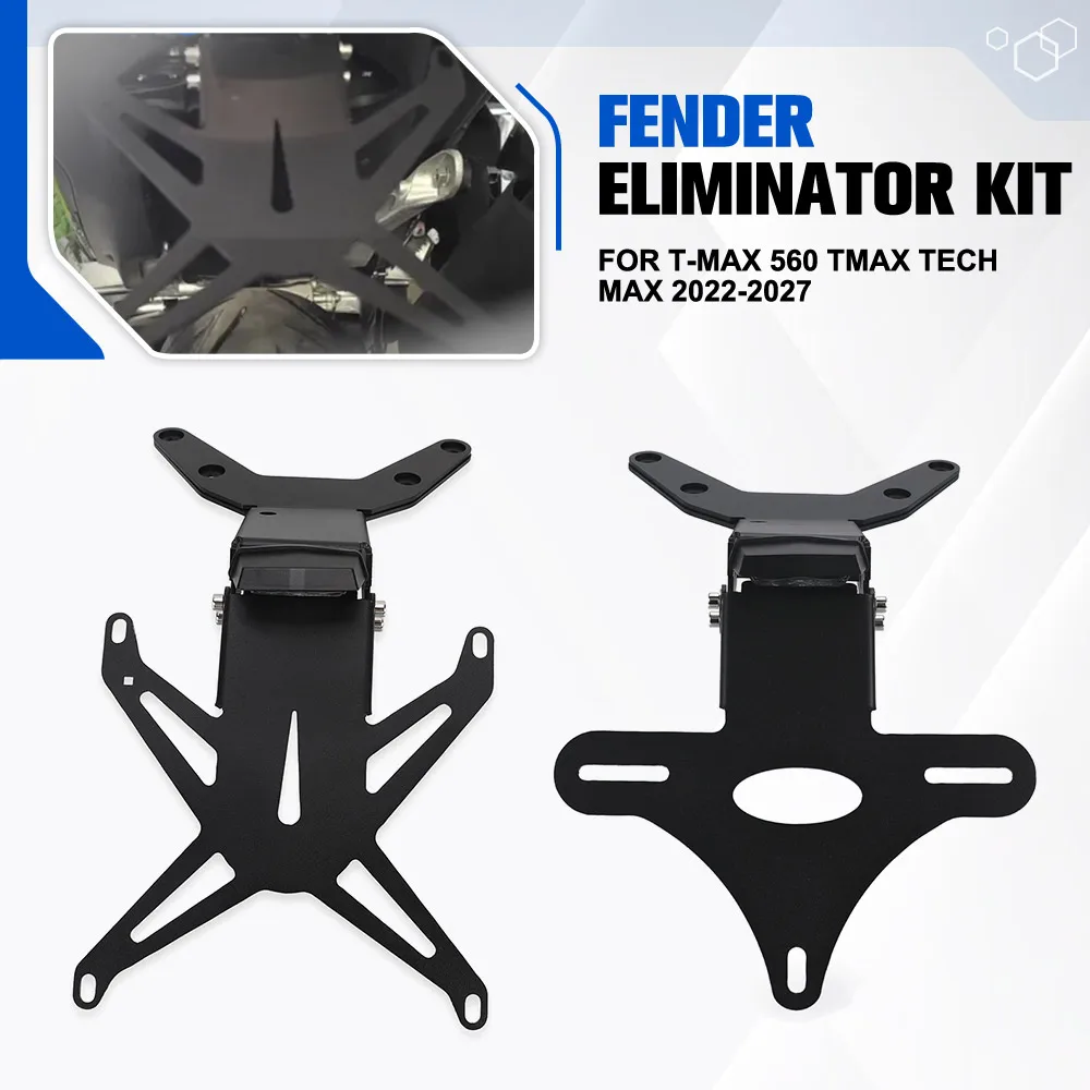 

For Yamaha T-MAX 560 TMAX Tech MAX 2022-2025 2026 2027 Motorcycle Adjustable License Plate Bracket Fender Eliminator Kit Bracket