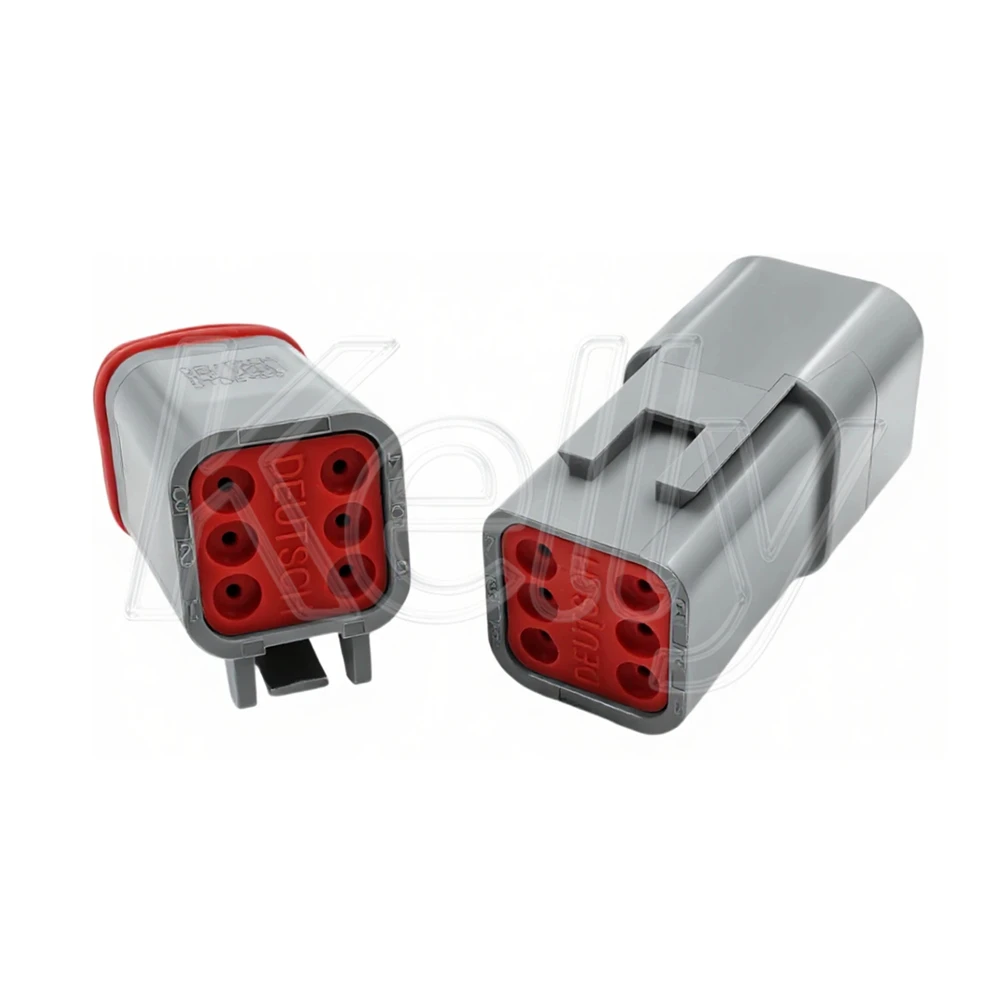 6P AC Assembly Auto Running Light Cable Plug Car Accelerator Pedal Waterproof Socket with Terminal DT06-6S DT04-6P