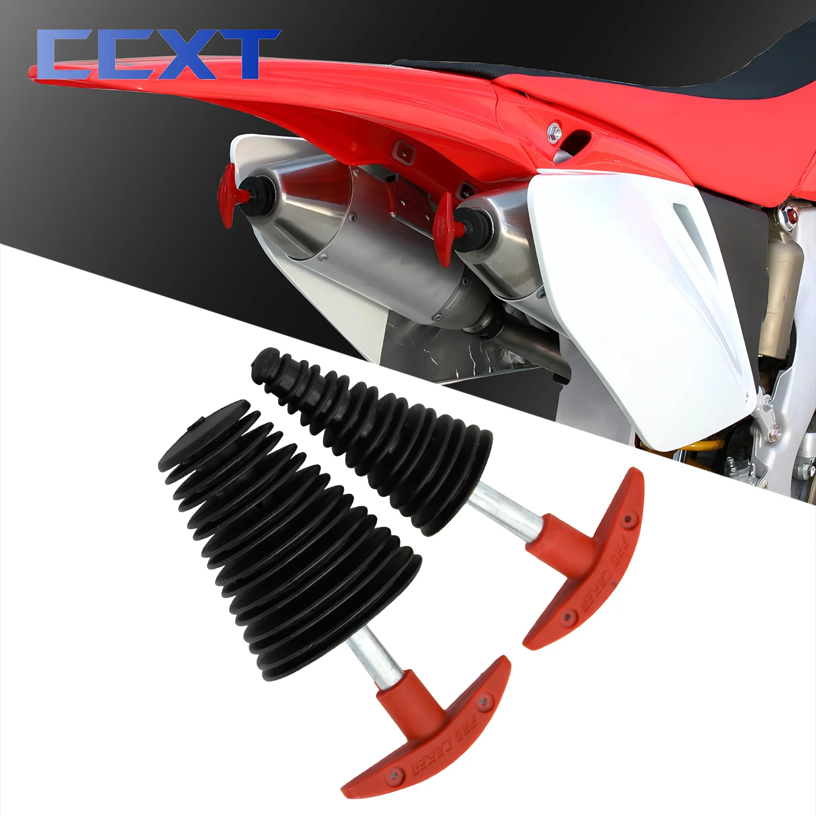 אופנוע 10-36mm 28-55mm פליטה צינור המפלט PVC משתיק לשטוף תקע עבור מוטוקרוס טרקטורונים CRF CR YZF WR KXF KX RMZ DMZ EXC SXF