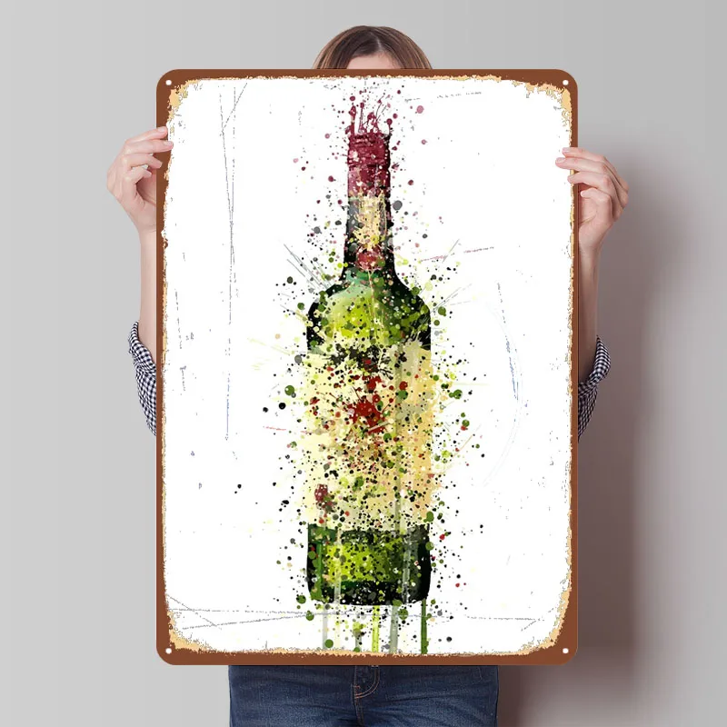 Jamesons-letreros de Metal de whisky para hombre, decoración artística de pared de cueva, decoración del hogar, decoración del baño, decoración estética para habitación, Retro
