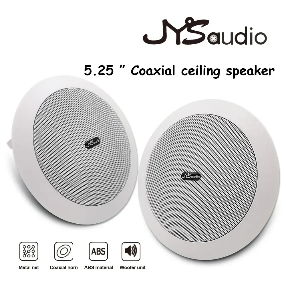 Amplificatore da parete Bluetooth Potente touch screen a 2 canali Amp Sistema audio Home Theater Altoparlante da soffitto stereo da 5 pollici residenziale