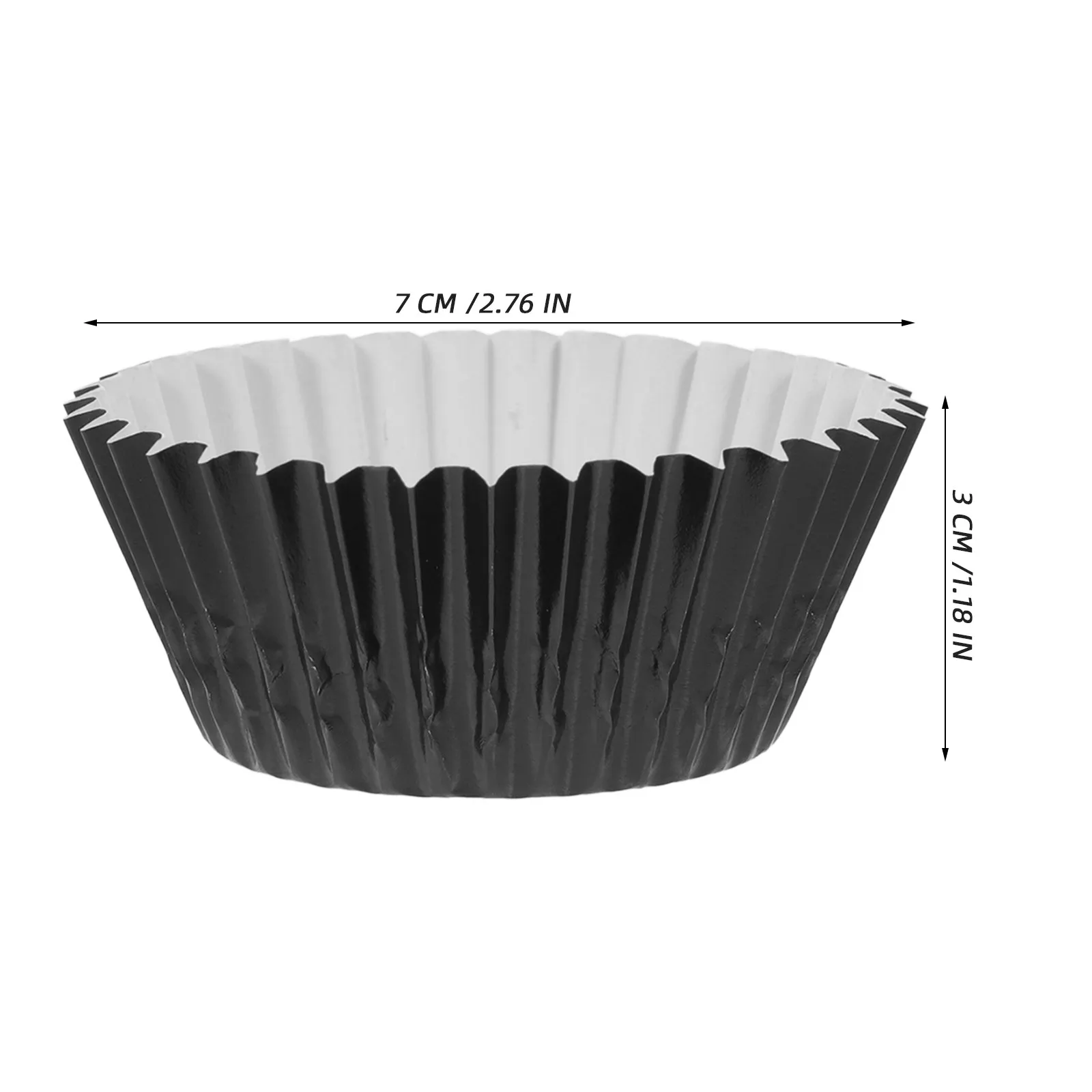 100Pcs Egg Tart Foil Baking Cups Reusable Aluminum Foil Cupcake Liners Muffin Pan Liners Small Cake Baking Supplies view 2