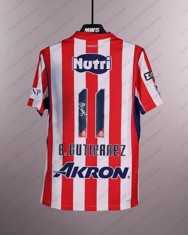 2026 Chivas De Guadalajara 3D-Druck Fußballtrikot Herren Atmungsaktives Schnelltrocknendes Kurzarm-T-Shirt Familien-Partnerlook – Detail 5