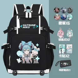 Hatsune Miku Girls Cartoon Creative School Bag Student Kids Large Capacity Kawaii Printing Backpack Anime Stationery Gift