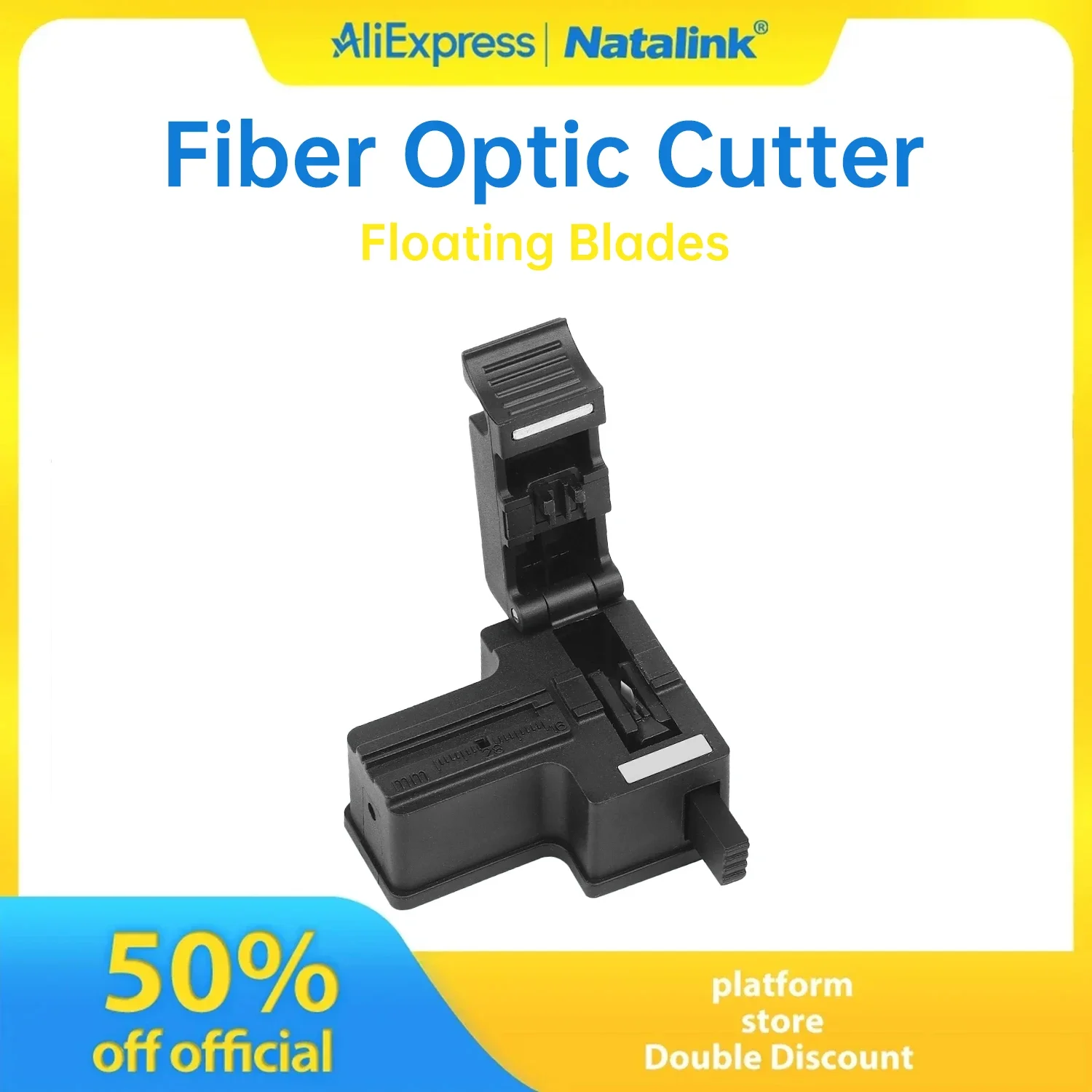 Natalink Mini Fiber Cleaver High Precision Optical Fiber Cutter Automatic Tool Return FTTH Cold Connection ABS Fiber Tool